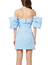 Sheath/Column Off-The-Shoulder Short/Mini Satin Homecoming Dresses-Ballbella