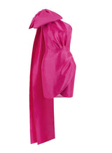 Sheath/Column One-Shoulder Short/Mini Taffeta Homecoming Dresses With Bow(s)-Ballbella