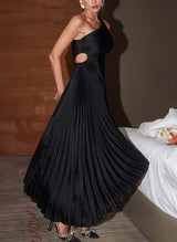 Sheath/Column One-Shoulder Sleeveless Asymmetrical Homecoming Dresses-Ballbella