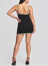 Sheath/Column Square Neckline Short/Mini Jersey Homecoming Dresses-Ballbella