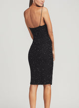 Sheath/Column V-Neck Sleeveless Sequined Homecoming Dresses-Ballbella