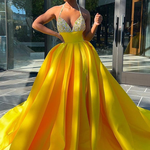 Sleeveless Ball Gown Spaghetti Backless Beading Prom Dress Sleeveless Ball Gown Spaghetti Backless Beading Prom Dress