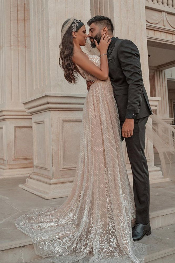 Sleeveless Floral Lace Mermaid Wedding Dress Detachable Train Sleeveless Floral Lace Mermaid Wedding Dress Detachable Train