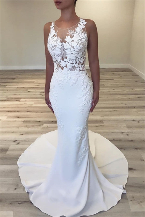 Custom made this latest Sleeveless Sheer Tulle Wedding Dresses Mermaid Modern Dresses for Weddings on Ballbella. We offer extra coupons, make in and affordable price. We provide worldwide shipping and will make the dress perfect for everyoneone.
