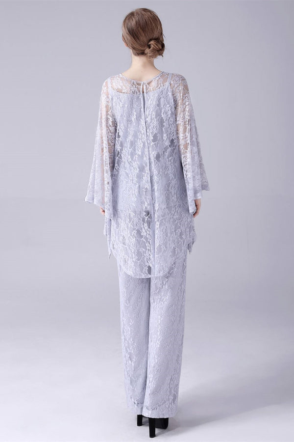 Spaghetti strap sleeveless lace vintage mother's suit-Ballbella