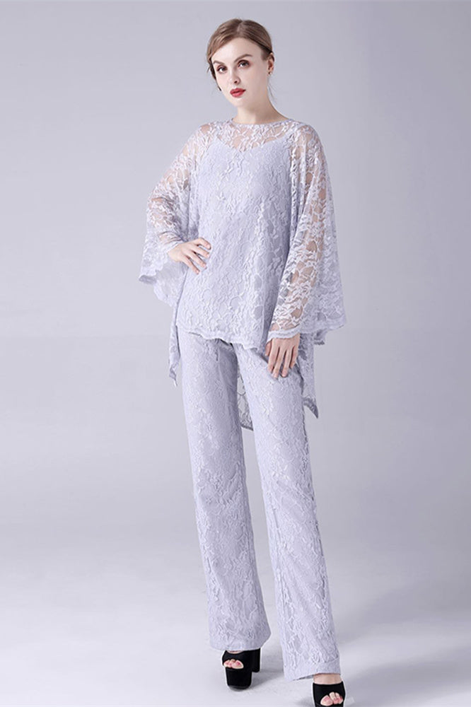 Spaghetti strap sleeveless lace vintage mother's suit-Ballbella