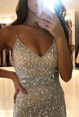 Ballbella offers Spaghetti Strap Sparkle Sequin Column Long evening dress On Sale at an affordable price from Tulle to Mermaid Floor-length skirts. Shop for gorgeous Sleeveless Prom Dresses collections for your big day.