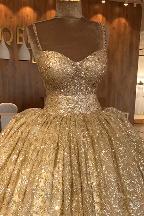 gold dress lace Spaghetti Straps Beaded Evening Luxurious Ball Gown Princess Open Back Prom Party Gowns Size:10.5 US Men (9.5 AU/UK) Designed with meticulous attention Style:AP1E213378 Fleurora Khaki Plus Size