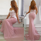 Customizing this New Arrival Spaghetti Straps Pink Evening Dresses Open Back Mermaid Lace Formal Dresses on Ballbella. We offer extra coupons,  make Prom Dresses, Evening Dresses, Bridesmaid Dresses in cheap and affordable price. We provide worldwide shipping and will make the dress perfect for everyone.