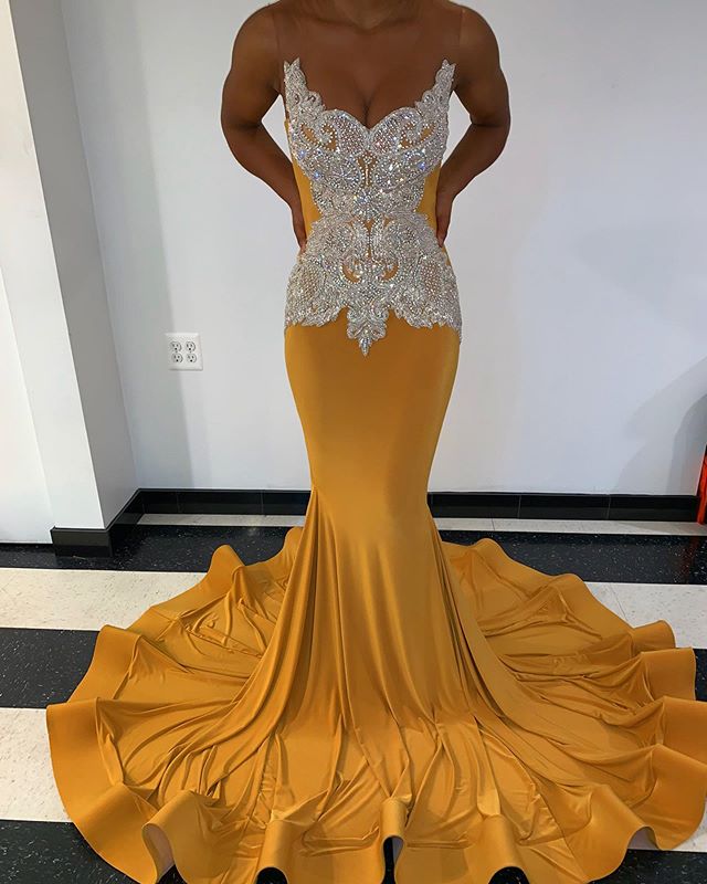 Ballbella offers Sparkle Crystal Sheer Tulle Prom Dresses Sleeveless Alluring Fit and Flare Evening Gowns On Sale at an affordable price from to Mermaid skirts. Shop for gorgeous Sleeveless collections for your big day.