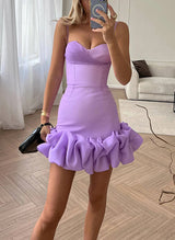 Sweetheart Sleeveless Short/Mini Homecoming Dresses-Ballbella