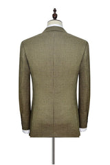 Three Pockets with Flaps Aureate Mens Suits Peak Lapel Suits for Formal-Ballbella