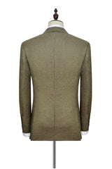 Ballbella has various Custom design mens suits for prom, wedding or business. Shop this Three Pockets with Flaps Aureate Mens Suits, Peak Lapel Suits for Formal with free shipping and rush delivery. Special offers are offered to this Khaki Single Breasted Peaked Lapel Two-piece mens suits.