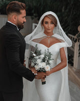 Ballbella.com supplies you Trendy Off-the-shoulder White Mermaid Blet Wedding Dresses online at an affordable price from Sequined to Mermaid Floor-length skirts. Shop for Amazing wedding collections for your big day.