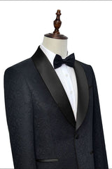 This Well-cut Black Jacquard Wedding Tuxedo for Men, Shawl Lapel Silk One Button Wedding Suits at Ballbella comes in all sizes for prom, wedding and business. Shop an amazing selection of Shawl Lapel Single Breasted Black mens suits in cheap price.