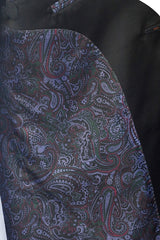 Well-cut Dark Grey Black Shawl Collar Wedding Tuxedos Two Buttons Wedding Suits for Men-Ballbella
