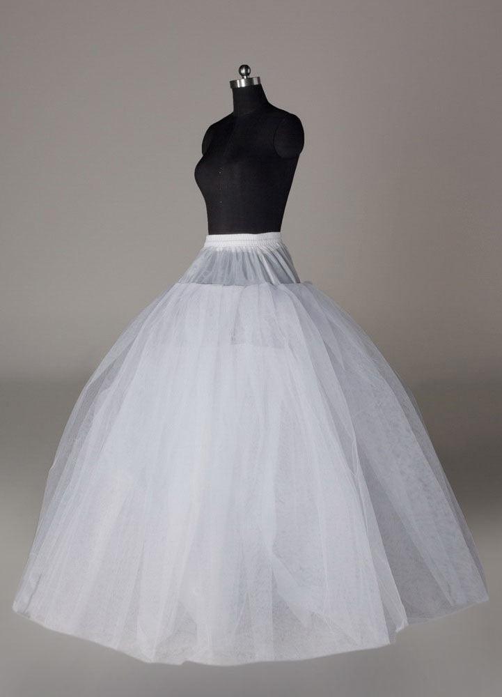 White full gown 4 tier bridal crinoline slip Wedding Petticoat-Ballbella