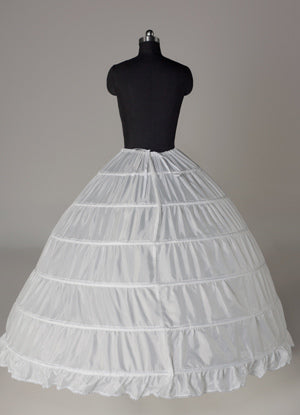 White Taffeta Full Gown Slip Bridal crinoline Wedding Petticoat-Ballbella