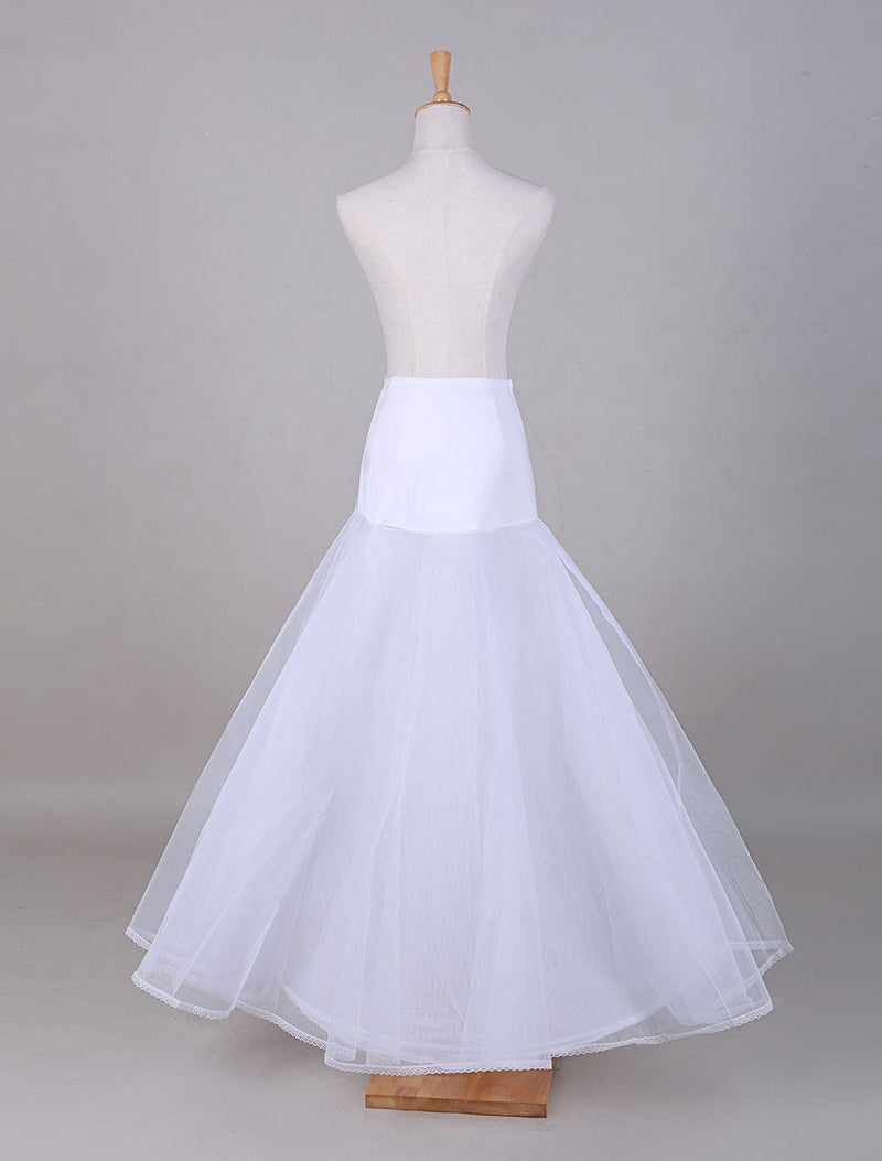White Tulle A-Line Slip One Size Wedding Petticoat White Tulle A-Line Slip One Size Wedding Petticoat