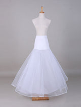 White Tulle A-Line Slip One Size Wedding Petticoat-Ballbella