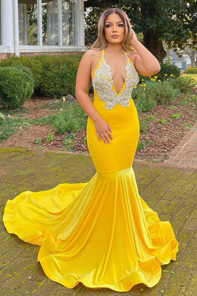 Women's V-Neck Spaghetti Strap Evening Dress – Tulle, Beaded Lace, Long Prom Gown, Custom Made - View #9